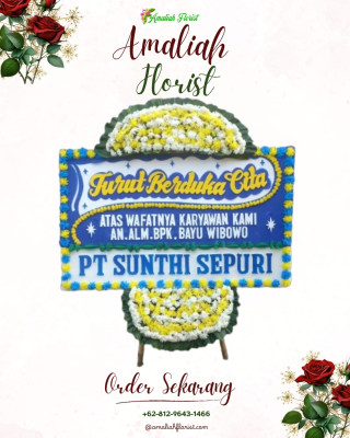 Papan Bunga Duka di Banyuasih